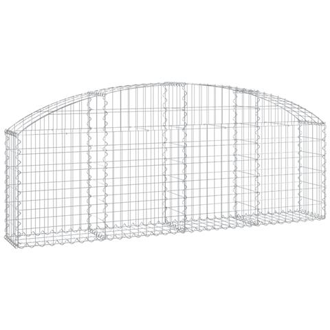 Cesto Gabbione Ad Arco 200x30x60/80 Cm Ferro Zincato - Foto 1