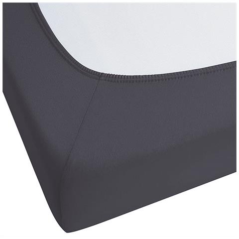 Coprimaterasso Elasticizzato Hofuf Cotone Nero - Foto 2