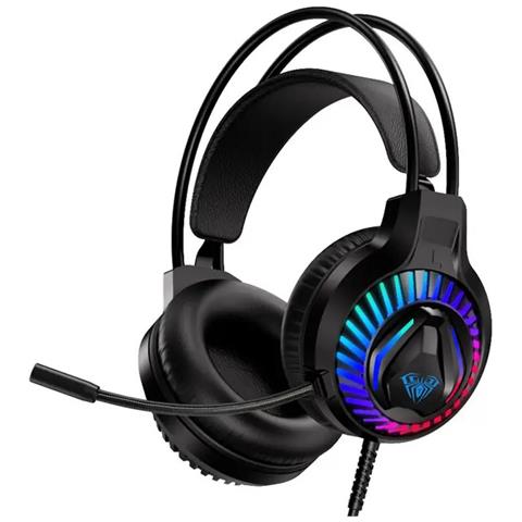 S605 Cuffie Da Gaming Noise-off Driver Da 50mm Cavo Da 2m 2x 3,5mm Audio /microfono + Usb Led Rgb Nero - Foto 1