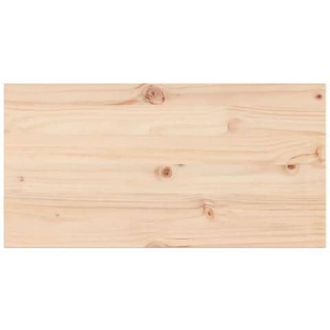Piani Tavolo 2 Pz 90x45x1,7 Cm Rettangolare Legno Massello Pino - Foto 3