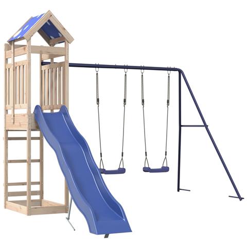 Set da Gioco da Esterno in Legno Massello di Pino - Foto 1