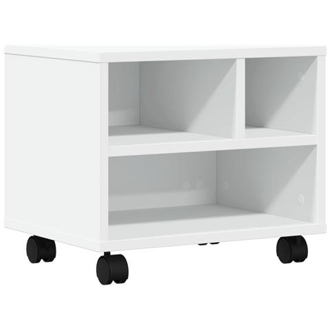 Supporto Per Stampante Con Ruote Bianco 41x32x34,5 Cm - Foto 1