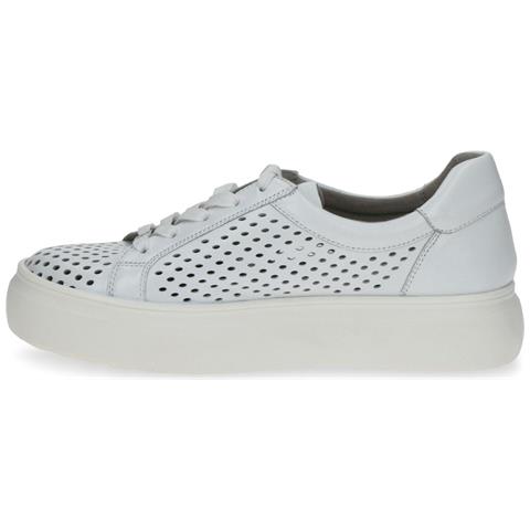 White Softnap Casual Closed Sport Shoe Sneakers Pelle Scarpe Donna Bianco Eu 36, 9-23553-20-160 - Foto 3