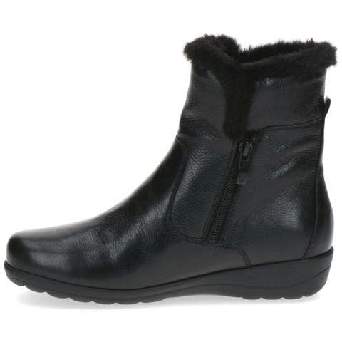 Black Nappa Casual Closed Booties Stivaletti Pelle Scarpe Donna Nero Eu 36, 9-26408-41-022 - Foto 3