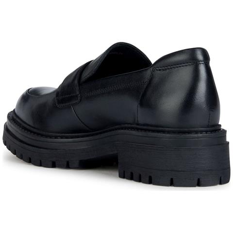 Iridea Loafers Mocassino Pelle Di Mucca Scarpe Donna Nero Eu 37, D36hra 00043 C9999 - Foto 3