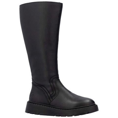 Black Casual Closed Ladies' Boots Stivali Pelle Sintetica Scarpe Donna Nero Eu 39, 70452-00 - Foto 1
