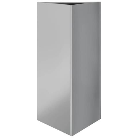 Fioriera da Giardino Triangolare 40x40x75 cm Acciaio Zincato - Foto 1