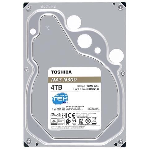 Toshiba N300 Hard Disk 4tb 3,5"" Sata Disco Rigido Hdd Dvr Computer Server Pc - Foto 2
