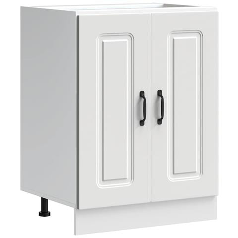 Mobile Base Lavello Kalmar Bianco 60x46x81,5 Cm In Truciolato - Foto 2