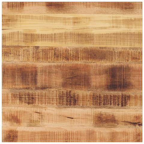 Piano Per Tavolo 80x80x3,8 Cm Quadrato Legno Di Mango Grezzo - Foto 1