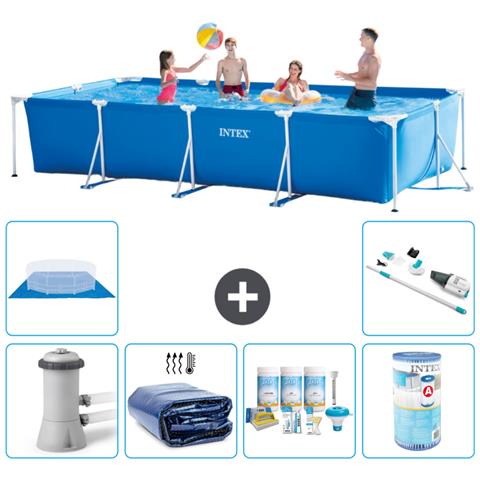 Piscina Fuori Terra - Rettangolo - 450x220x84 Cm - Blu - Include Accessori Coordinati A359 - Foto 1