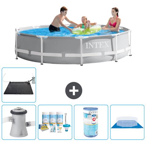 Piscina Fuori Terra - In Giro - 305x76 Cm - Grigio - Include Accessori Coordinati A2035 - Foto 1