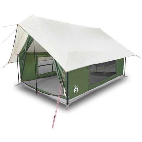 Tenda da Campeggio per 5 Persone Verde Impermeabile - Foto 1
