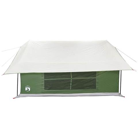 Tenda da Campeggio per 5 Persone Verde Impermeabile - Foto 8