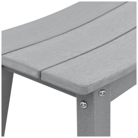 Set Bar da Giardino  3 Pezzi Grigio Chiaro HDPE, Tavolo Bar  Grigio Chiaro 55x55x107 cm HDPE, Sgabelli Bar  2 pz Grigio Chiaro HDPE - Foto 9