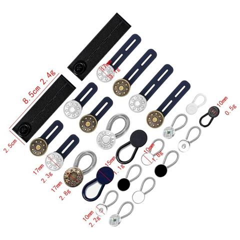 Set Di Estensori Per Vita Staccabili (materiale In Silicone) - Bottoni Regolabili Per Pantaloni - Foto 1