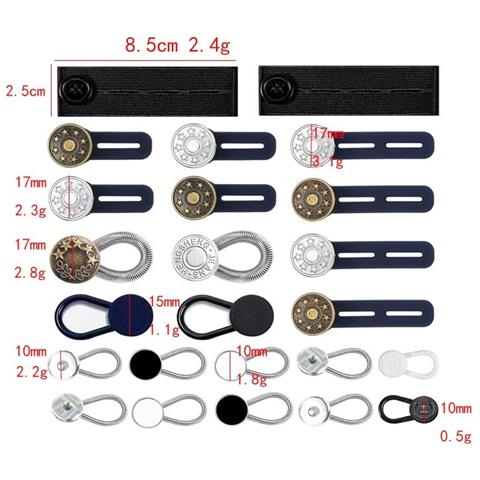 Set Di Estensori Per Vita Staccabili (materiale In Silicone) - Bottoni Regolabili Per Pantaloni - Foto 2