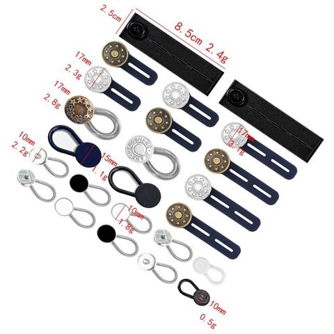Set Di Estensori Per Vita Staccabili (materiale In Silicone) - Bottoni Regolabili Per Pantaloni - Foto 3