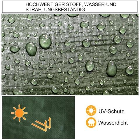 Telone Verde Resistente 4x5m Filtro Uv Copertura Impermeabile 100g/m² - Foto 2