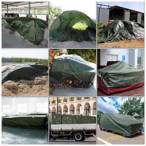 Telone Verde Resistente 4x5m Filtro Uv Copertura Impermeabile 100g/m² - Foto 4