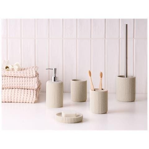 Set Da 5 Accessori Per Il Bagno Camana Beige Chiaro - Foto 1