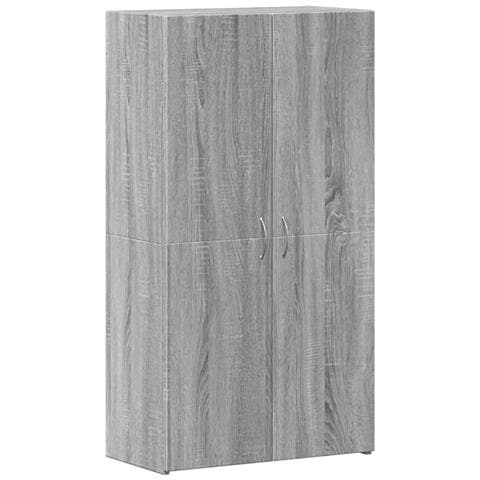 Schedario Grigio Sonoma 60x32x115 cm in Legno Multistrato - Foto 1