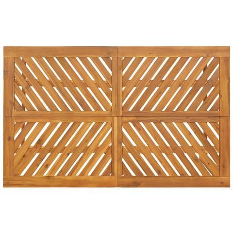 Set da Pranzo per Giardino 6 pcs Marrone 150 x 90 x 74 cm - Foto 9