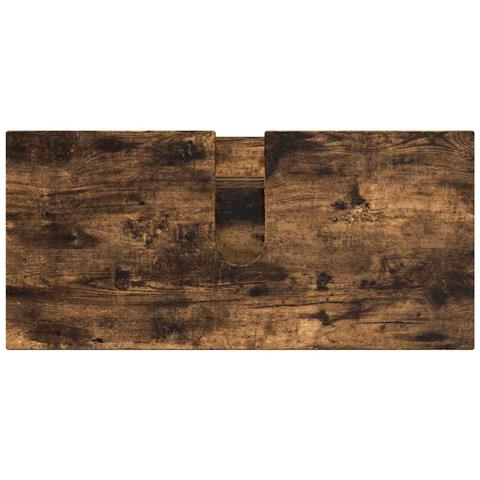 Set di mobili per il bagno 4 pcs Rovere fumo 30 x 35 x 192 cm - Foto 9