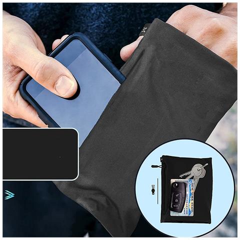 Fascia Da Braccio Nera Per Corsa - Porta Telefono Traspirante E Impermeabile Per Sport All'aperto M - Foto 6