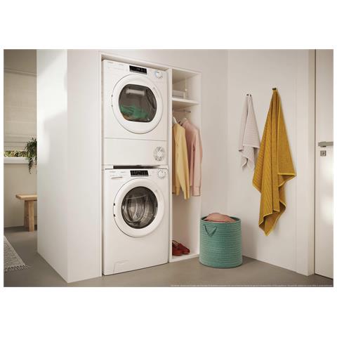 Candy SMART PRO, Asciugatrice 9 KG, Classe D, Bianco, Wi-Fi, CRO EH9N2TE-S, Libera installazione, Caricamento frontale, Pompa di calore, Bianco, Manopola, Touch, Bianco - Foto 9