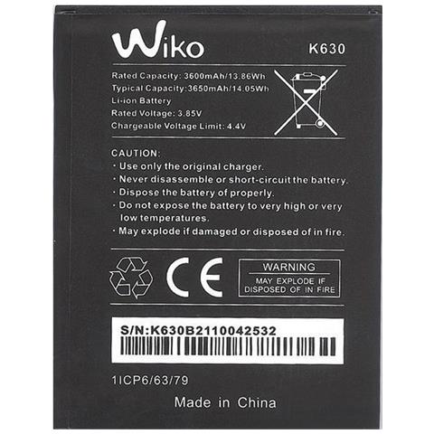 Wiko Ricambio Batteria Litio Originale K630 Da 3600mah Per Y82 - Foto 1