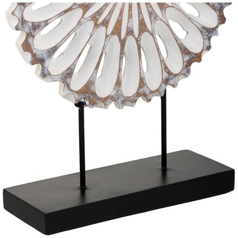 Figura Decorativa In Poliresina Bianca 29,5x9x40h - Foto 7