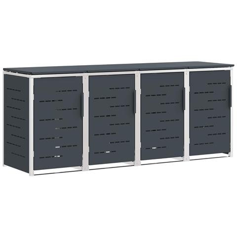 Stoccaggio contenitore a ruote Antracite 276 x 77,5 x 112,5 cm - Foto 1