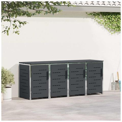 Stoccaggio contenitore a ruote Antracite 276 x 77,5 x 112,5 cm - Foto 2