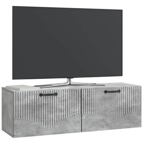 Mobile Porta TV da Muro Grigio Cemento 98 x 31 x 30 cm - Foto 2