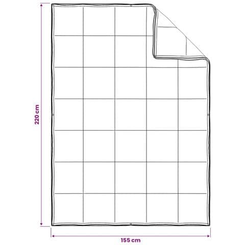 Piumone Beige 155 x 220 cm Fibra di kapok - Foto 9