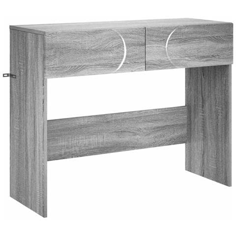 Consolle Sonoma grigio 96,5 x 38 x 75 cm Legno multistrato - Foto 1
