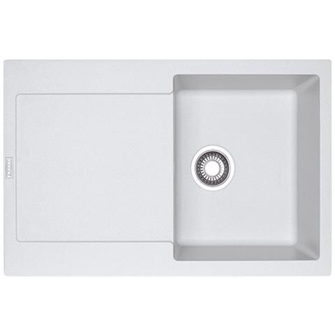 Lavello MRG611WH 1 Vasca Gocciolatoio Reversibile Dimensioni 78 x 50 cm Colore Bianco Serie Maris - Foto 4
