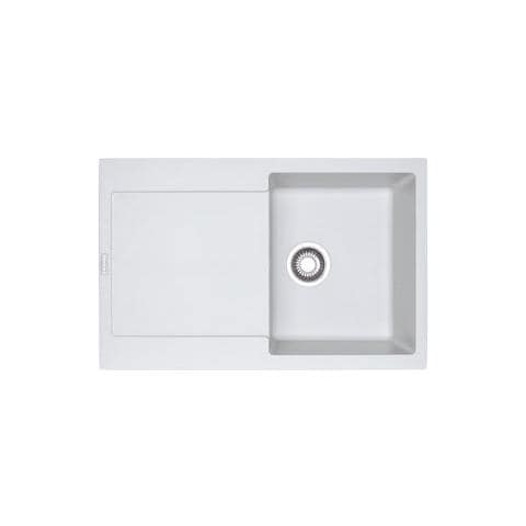 Lavello MRG611WH 1 Vasca Gocciolatoio Reversibile Dimensioni 78 x 50 cm Colore Bianco Serie Maris - Foto 1