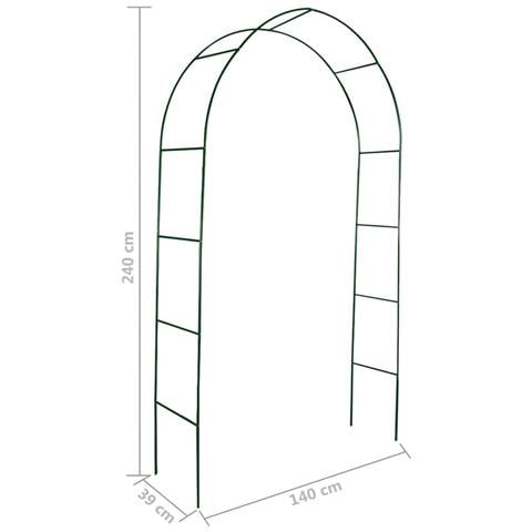 Set 2 Archi da Giardno in Ferro per Piante Rampicanti - Foto 5