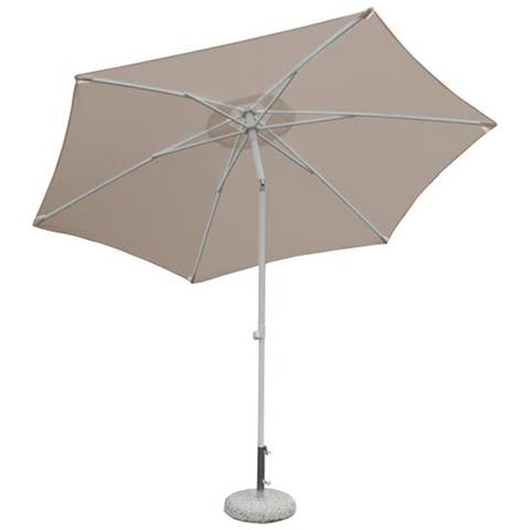 Ombrellone Da Giardino Ø 3 Palo Centrale Taupe Per Esterno Ristorante, Gelateria Bar Hotel Albergo - Foto 1