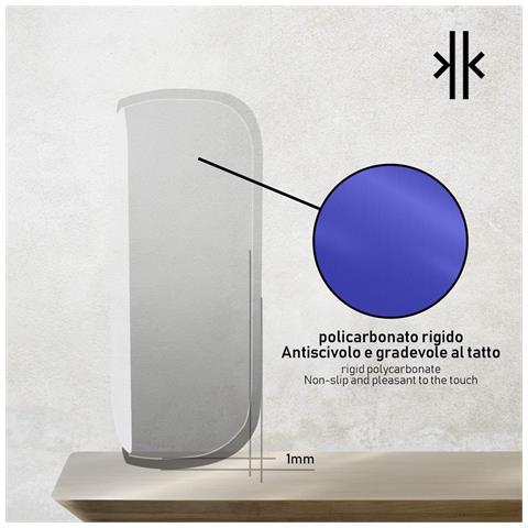 Hard case per IQOS 3 DUO / 3, custodia cover di protezione rigida per sigaretta elettronica IQOS 3 DUO / 3 policarbonato Soft Touch soft touch, contro graffi cadute e urti accidentali, case duro (matte blue) - Foto 2