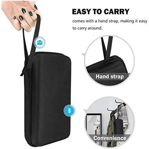 Custodia Da Viaggio Elettronica Rigido Antiurto Viaggi Durevole Custodia Del Sacchetto Dellorganizzatore Di Immagazzinaggio Scatola Protettiva Con Tasche In Rete Per Le Piccole Elettronica E Accessori-black - Foto 2