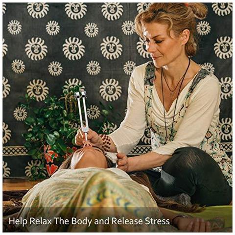 128 Cps Diapason Lega Di Alluminio Peso Diapason Offrono Una Risposta In Frequenza Accurata Con Un Martello In Silicone Un Attrezzo Di Riparazione E Un Panno Di Pulizia Confezionato In Un Sacchetto Di Velluto Morbido - Foto 4