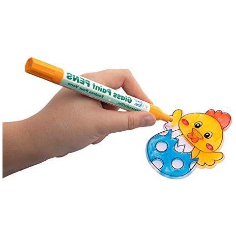 At515 Pasqua Suncatcher Ornaments - Confezione Da 10 Fun Di Plastica Disegni Per Bambini Da Colorare E Decorare - Foto 2