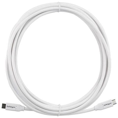 Cavo USB-C a USB-C 5A PD - M / M - Bianco - 4m - USB 2.0 - Conforme USB-IF - Foto 2