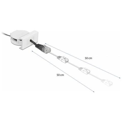 81361 Cavo Di Rete Nero, Bianco 0,62 M Cat5e Sf / utp (s-ftp)  - Foto 2