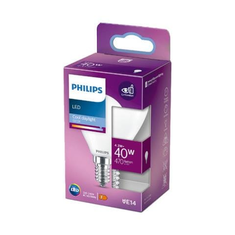 Lampadina Led Sferoidale - Eyecomfort - 4,3w - 470 Lumen - 6500k - E14 - 93016 - Foto 2