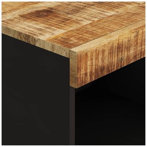 Credenza 85x33x107 Cm In Legno Massello Di Mango - Foto 2