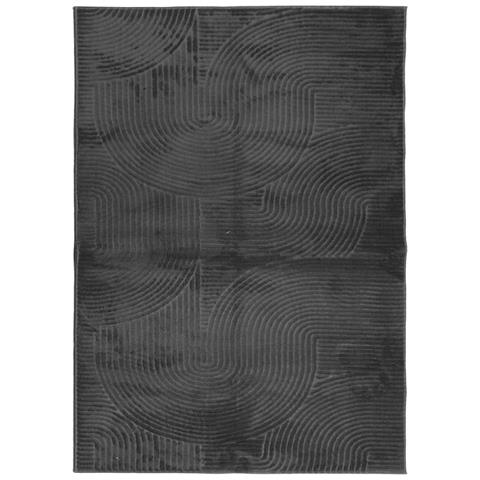 Tappeto Iza A Pelo Corto Aspetto Scandinavo Antracite 120x170cm - Foto 1